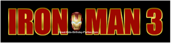 FREE IRON MAN Logo–Easy picture tutorial to learn how to make the movie logo, including IRON MAN 3 font. Make party invitations, decorations, party labels, stickers, cake and cupcake toppers and more.