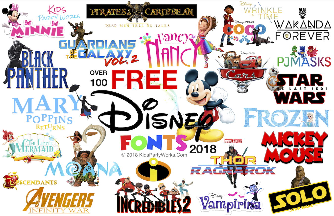100 Free Disney Fonts