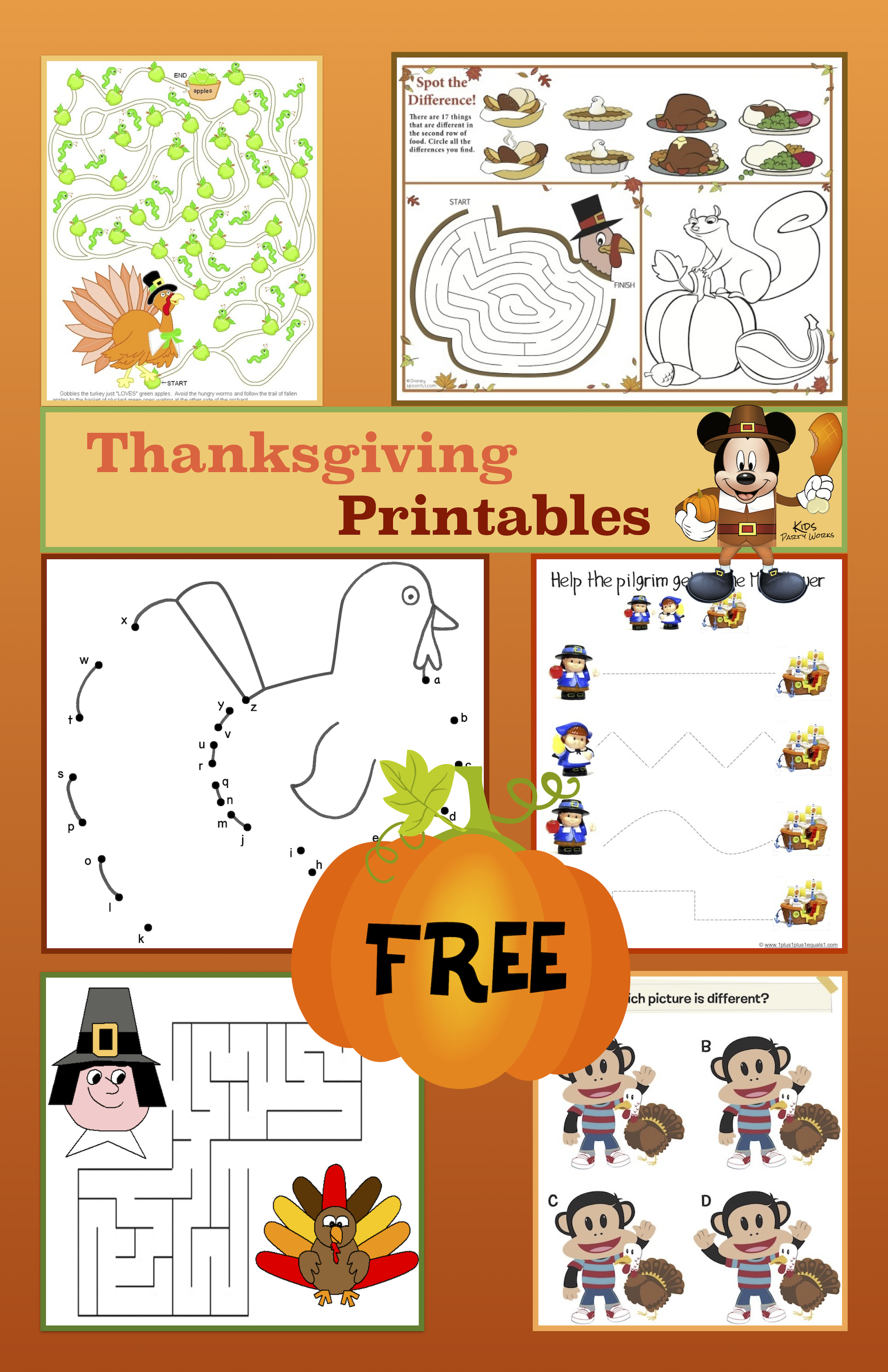 Thanksgiving Coloring Printables