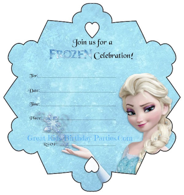 Frozen Party Free Printables - Invitations, Stickers, Cupcake Toppers, Elsa crown, Anna crown, printable games, coloring pages and lots more.