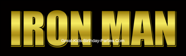 FREE IRON MAN Logo–Easy picture tutorial to learn how to make the movie logo, including IRON MAN 3 font. Make party invitations, decorations, party labels, stickers, cake and cupcake toppers and more.