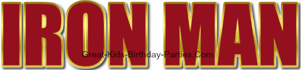 IRON MAN Font - Download this FREE font and have fun making party invitations, party labels, stickers, name tags, water bottle labels and lots more for your next Iron Man birthday party.