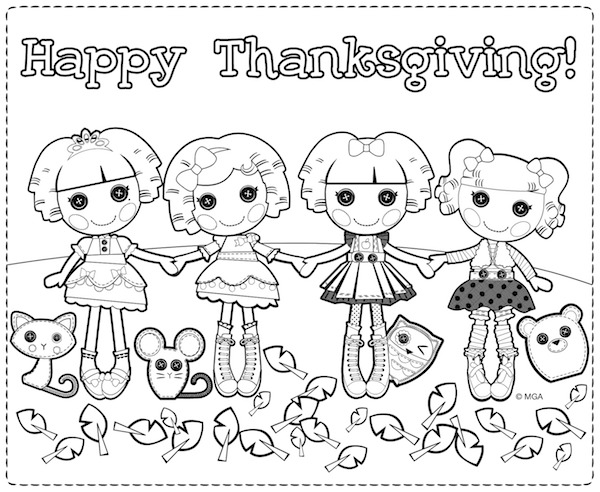 Lalaloopsy Thanksgiving Coloring Pages at KidsPartyWorks.Com