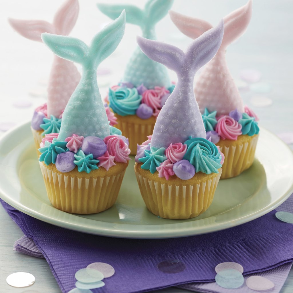 Mermaid cupcake toppers