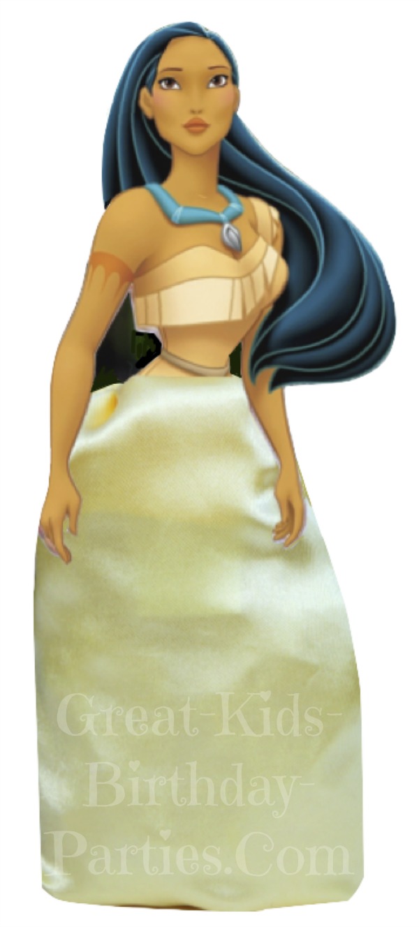 DIY Disney Princess Party Favors - Pocahontas Favor Bags