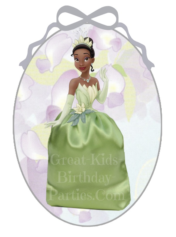 DIY Disney Princess Party Favors - Princess and the Frog Favor Bags