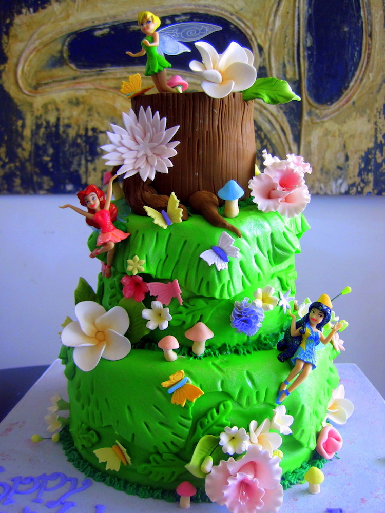 Unicorn & Tinkerbell Cake