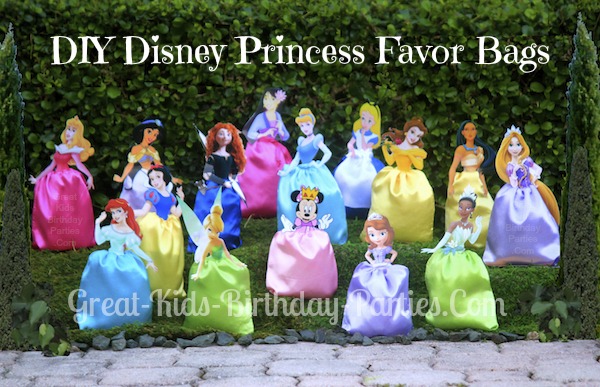 DIY Disney Princess Party Favors/Favor Bags
