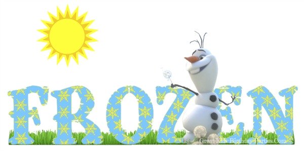 Free Frozen Font at Great-Kids-Birthday-Parties.Com