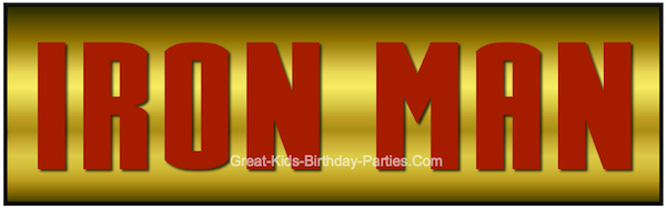 IRON MAN Font - FREE Download - Make invitations, party labels, stickers, water bottle labels and lots more!