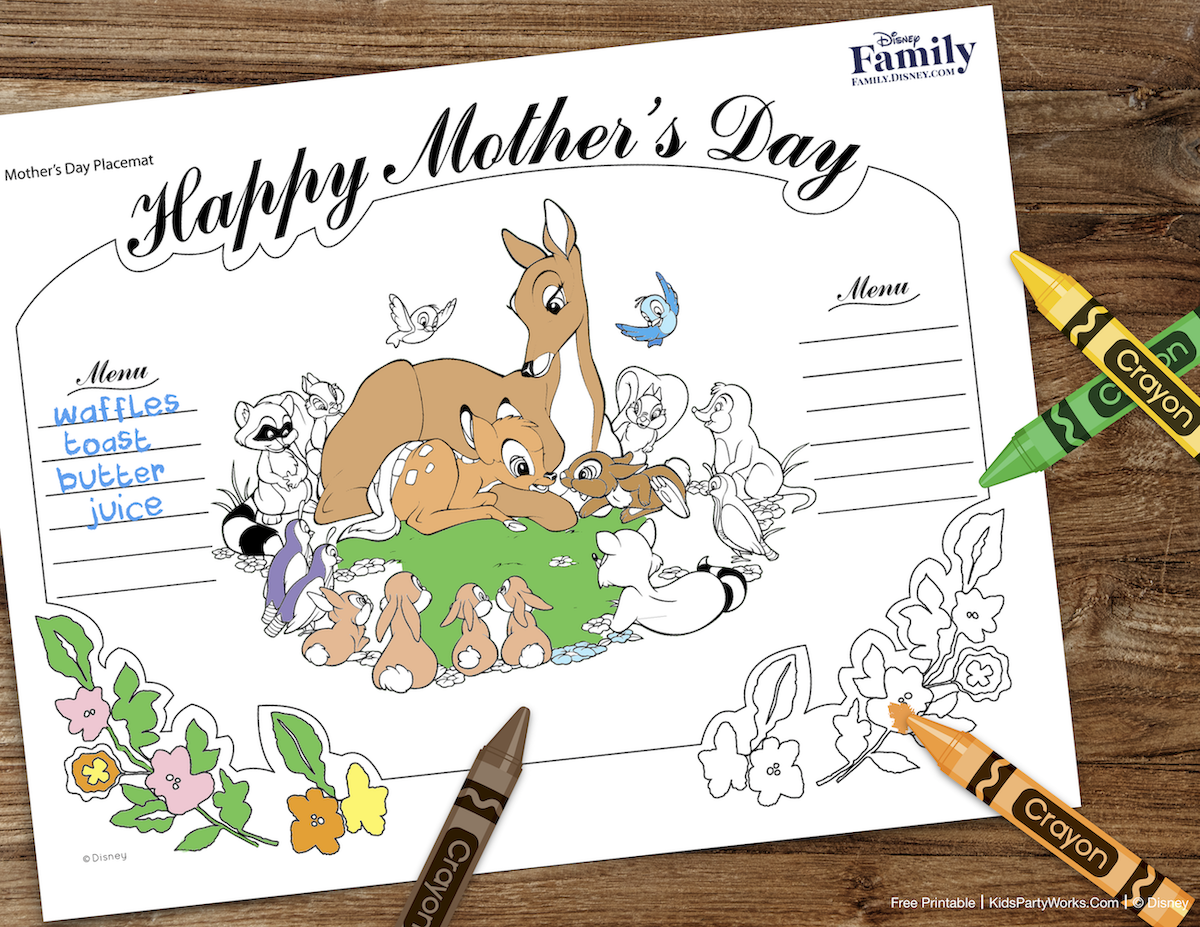 Free Mother's Day Coloring Page