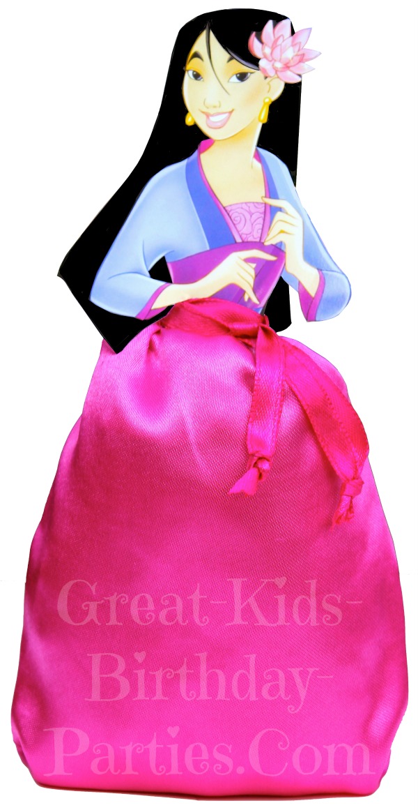 DIY Disney Princess Party Favors - Mulan Favor Bags
