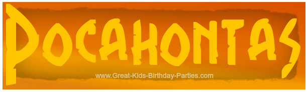 Free Disney Fonts - Pocahontas Font, free download.
