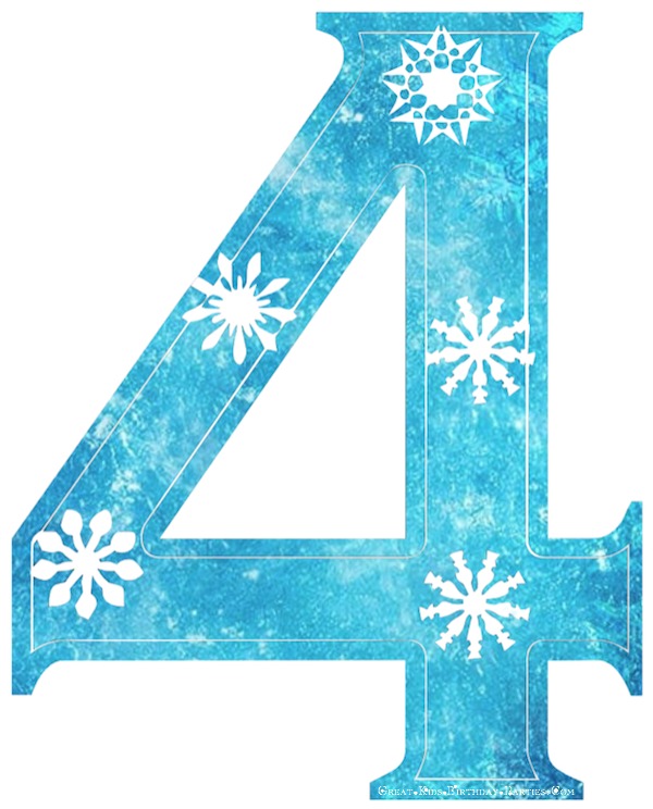 Frozen Printables - Free Snowflake Frozen Font - Perfect for Frozen party l Great-Kids-Birthday-Parties.Com.