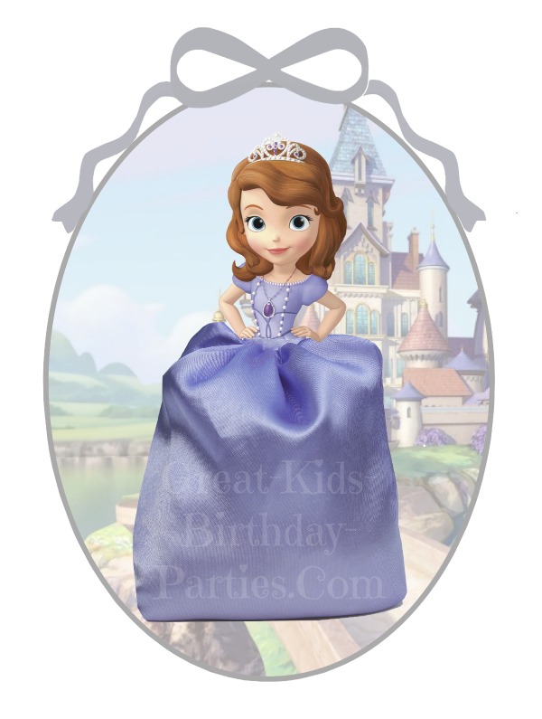 DIY Disney Princess Party Favors - Sofia the First Favor Bags